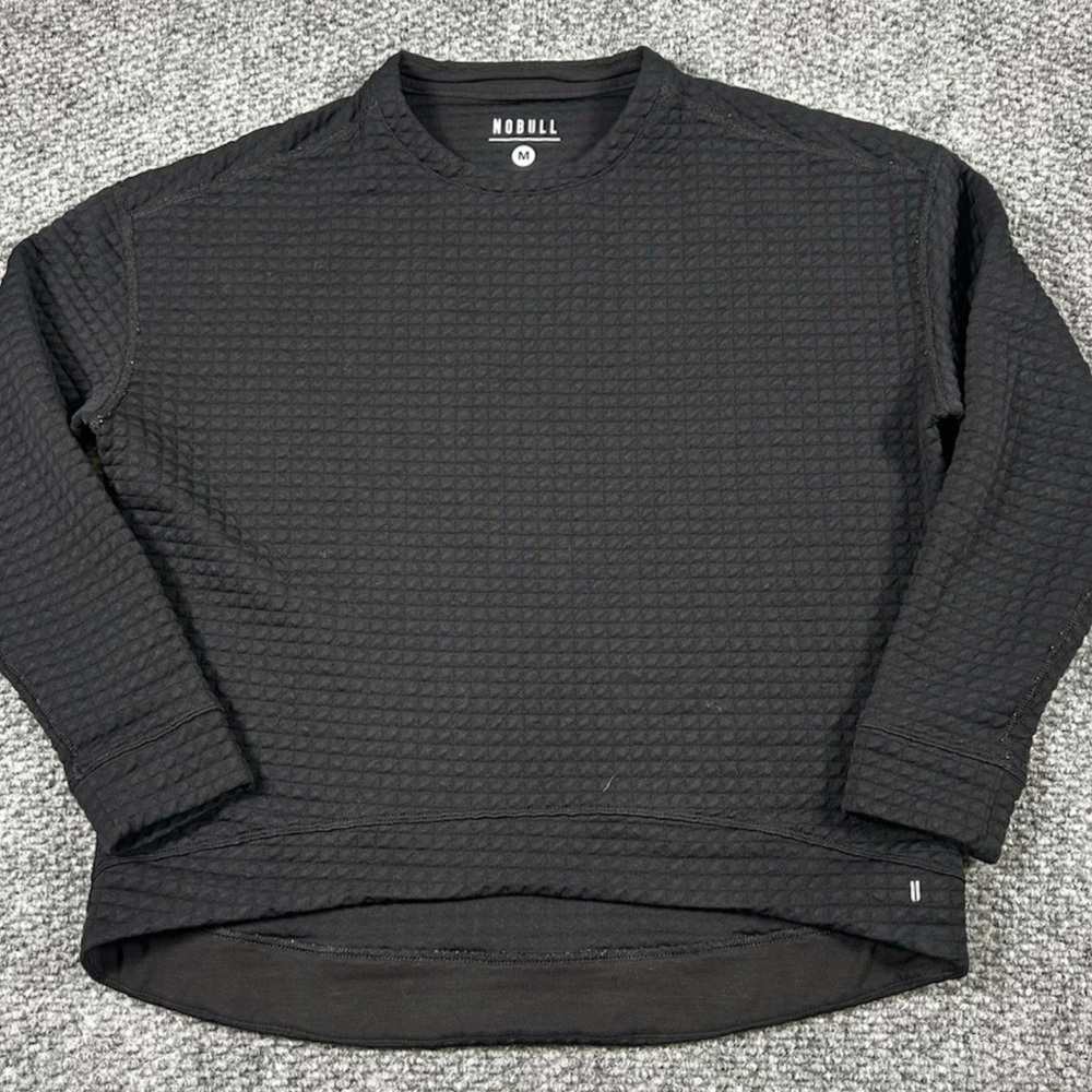 Nobull Sweatshirt Adult M Black Crewneck Gym Workout Lift Athletic